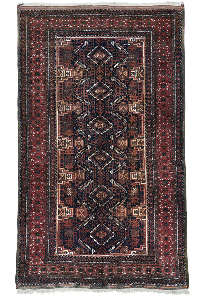Early 20th century antique Balouch, 186×107 cm | Rug# 11535