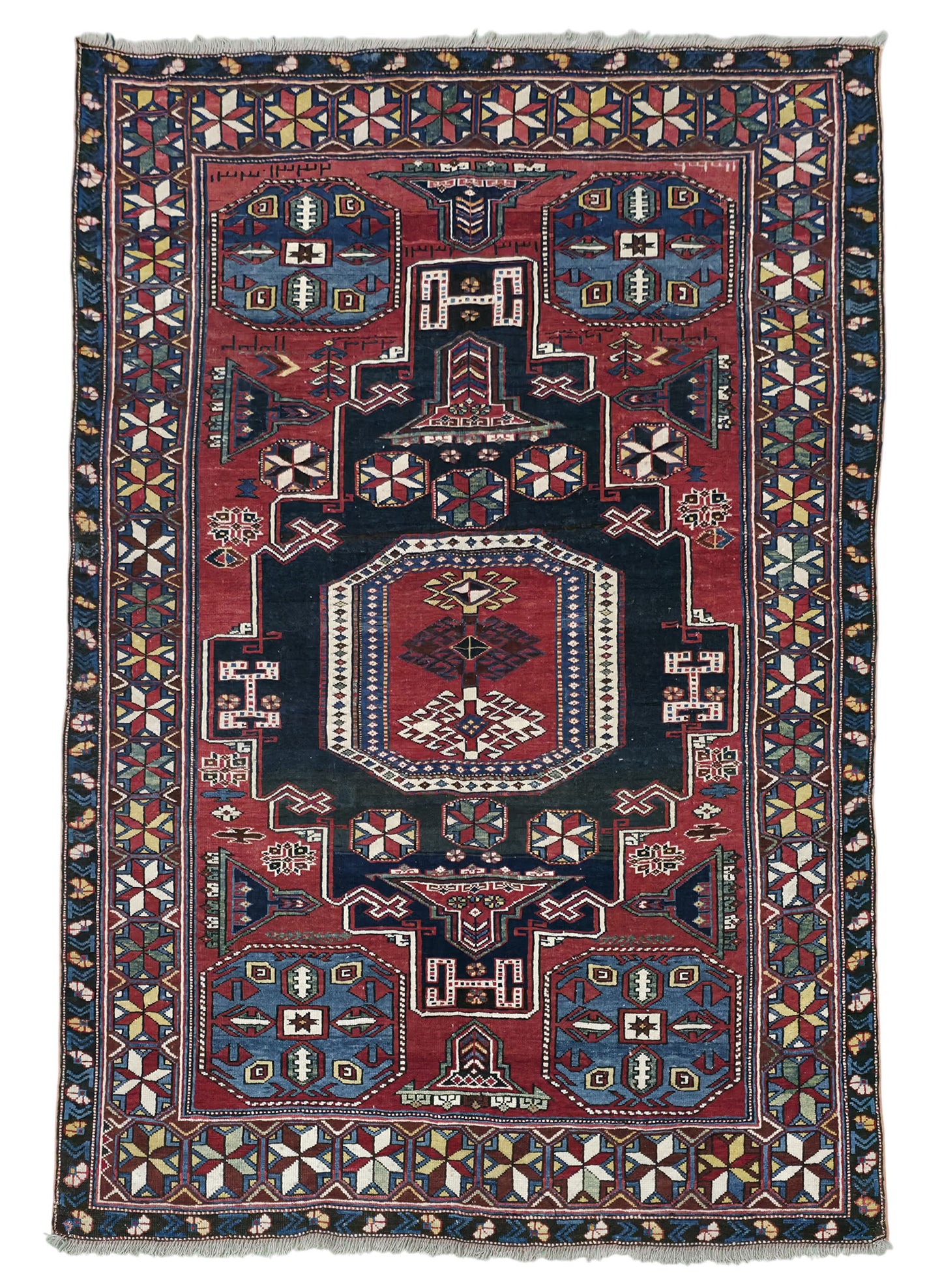 Hand knotted vintage Shahsavan-Zanjan rug 175×120 cm | Rug# 11536