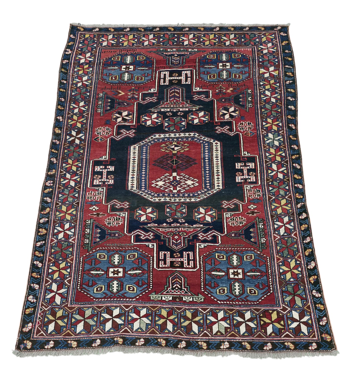 Hand knotted vintage Shahsavan-Zanjan rug 175×120 cm | Rug# 11536