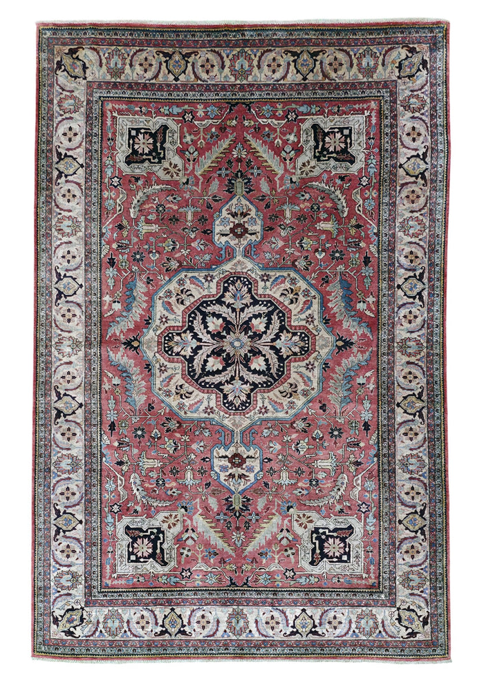 Vintage Pure Silk Tabriz Rug c.1960  215x140cm |  Rug# 11542
