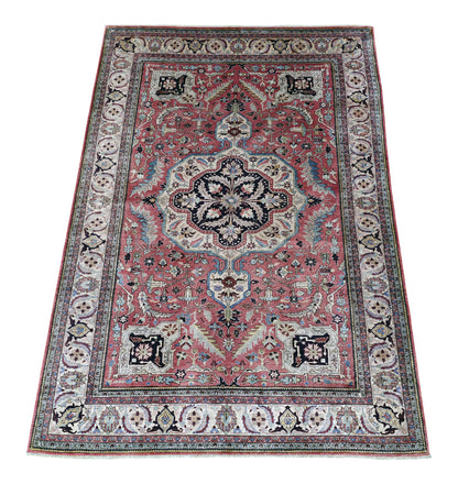 Vintage Pure Silk Tabriz Rug c.1960  215x140cm |  Rug# 11542
