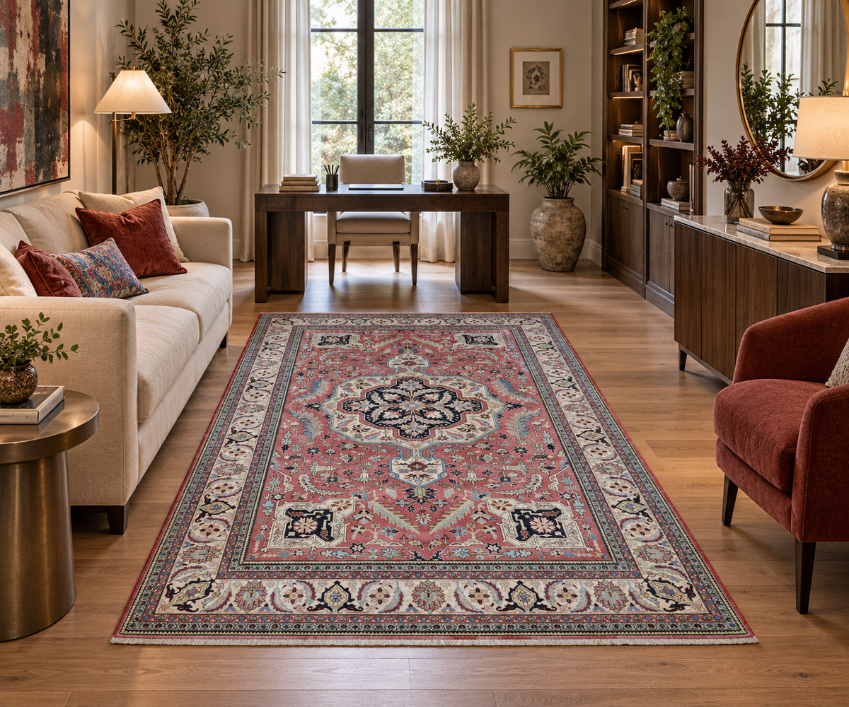 Vintage Pure Silk Tabriz Rug c.1960  215x140cm |  Rug# 11542