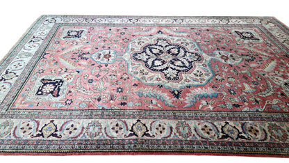 Vintage Pure Silk Tabriz Rug c.1960  215x140cm |  Rug# 11542