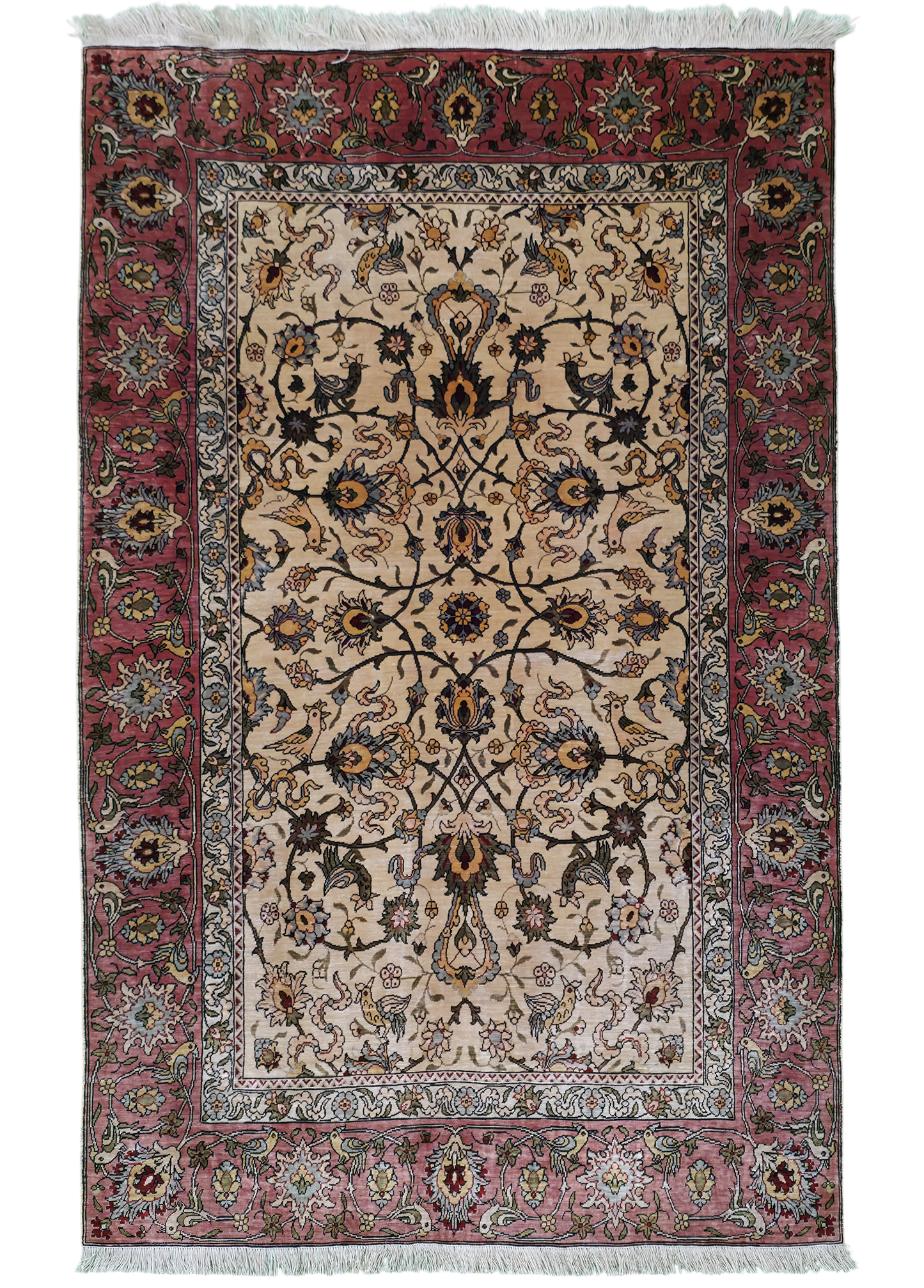 Turkish silk Hereke, circa 1975, superfine  110x70cm | Rug# 11544