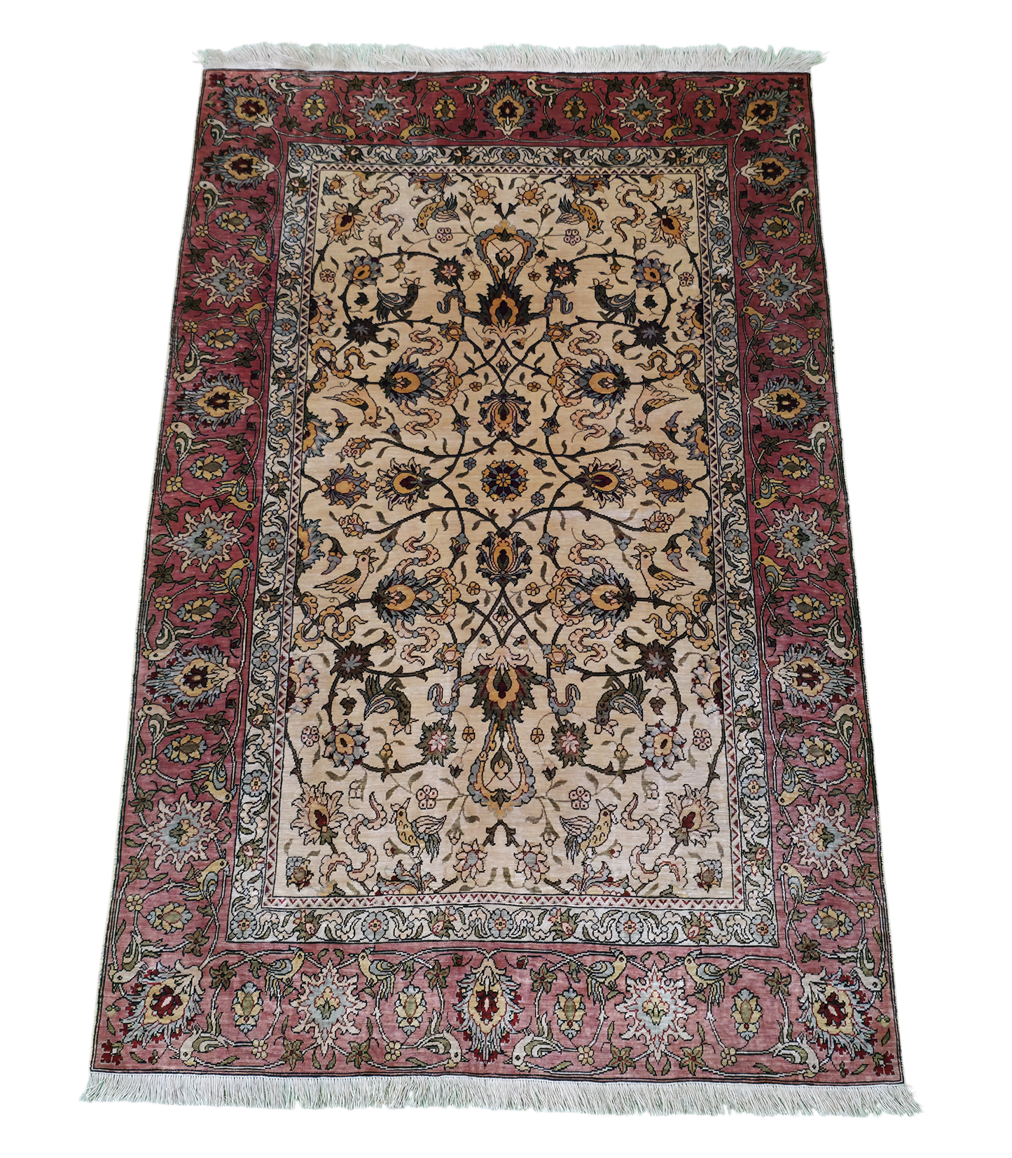 Turkish silk Hereke, circa 1975, superfine  110x70cm | Rug# 11544