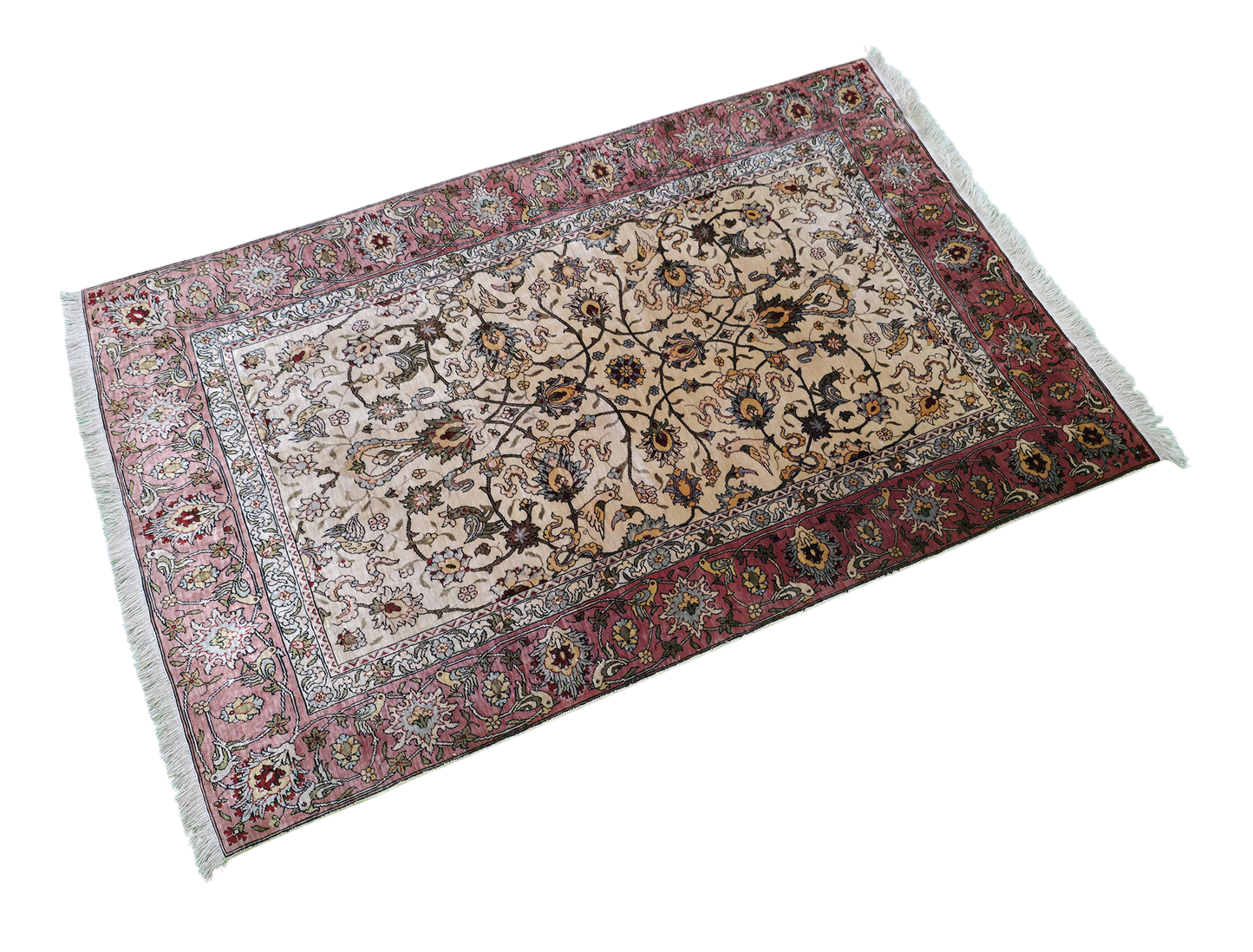 Turkish silk Hereke, circa 1975, superfine  110x70cm | Rug# 11544