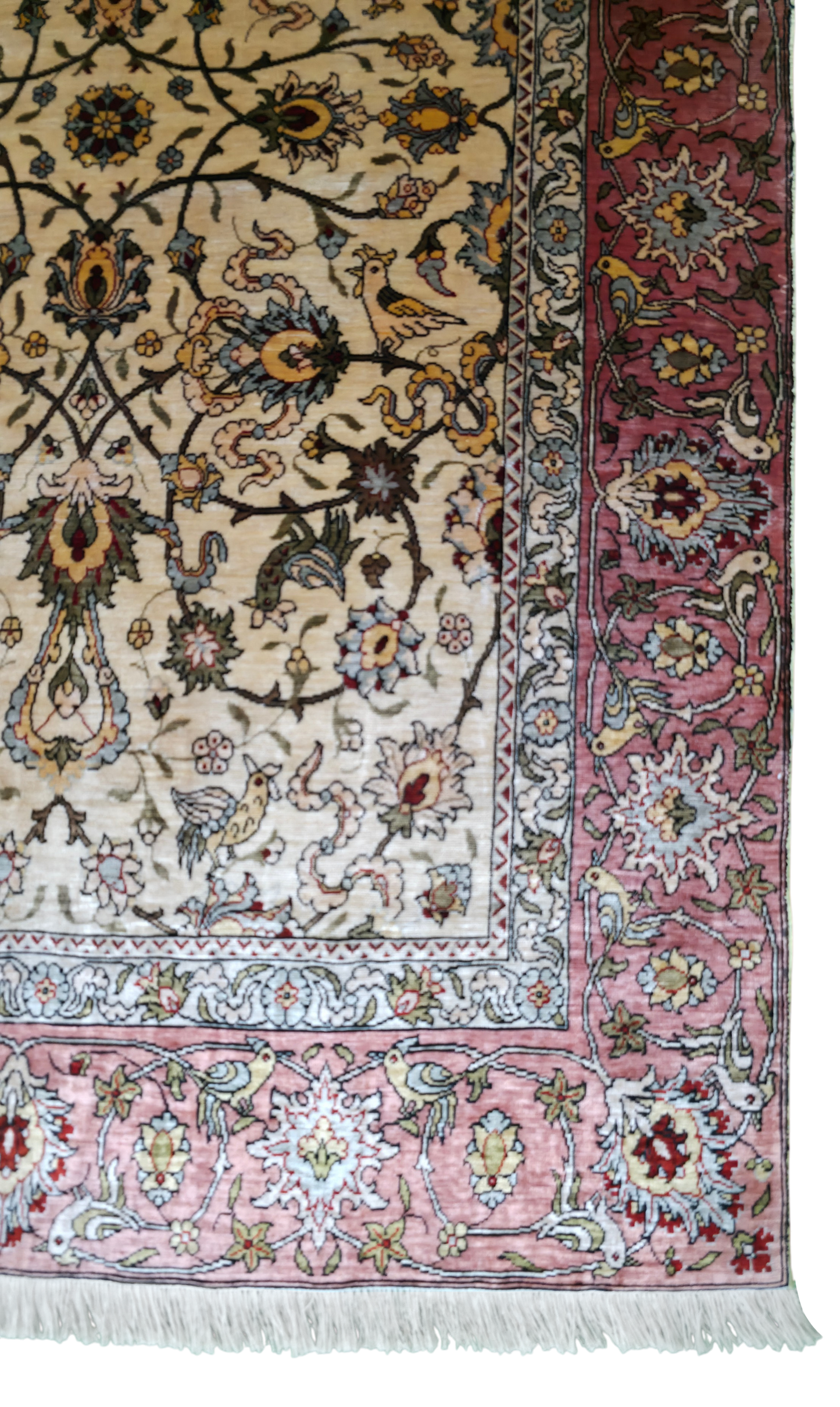 Turkish silk Hereke, circa 1975, superfine  110x70cm | Rug# 11544