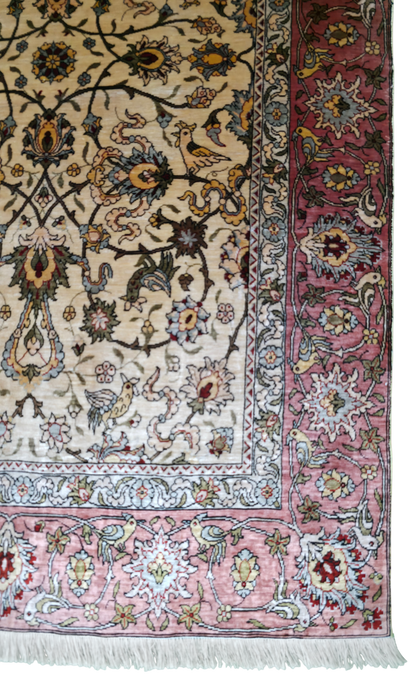 Turkish silk Hereke, circa 1975, superfine  110x70cm | Rug# 11544