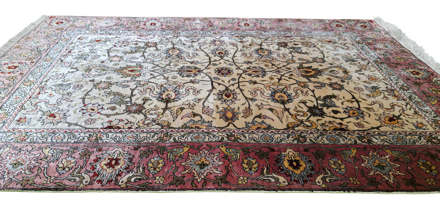 Turkish silk Hereke, circa 1975, superfine  110x70cm | Rug# 11544