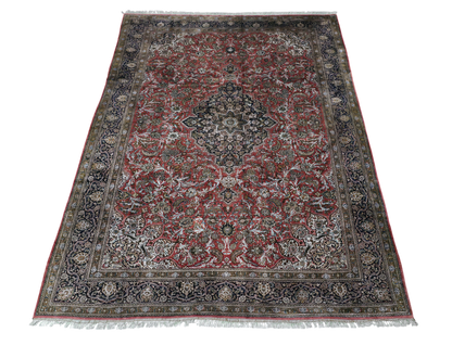 Antique Persian Qum Pure Silk Rug 310x215 cm | Rug# 11546