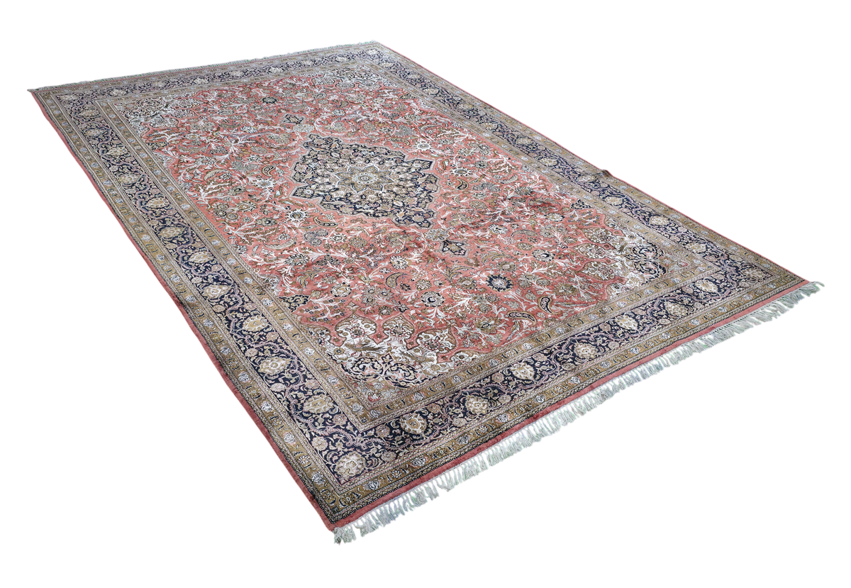 Antique Persian Qum Pure Silk Rug 310x215 cm | Rug# 11546