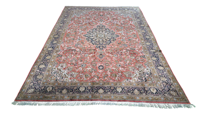 Antique Persian Qum Pure Silk Rug 310x215 cm | Rug# 11546