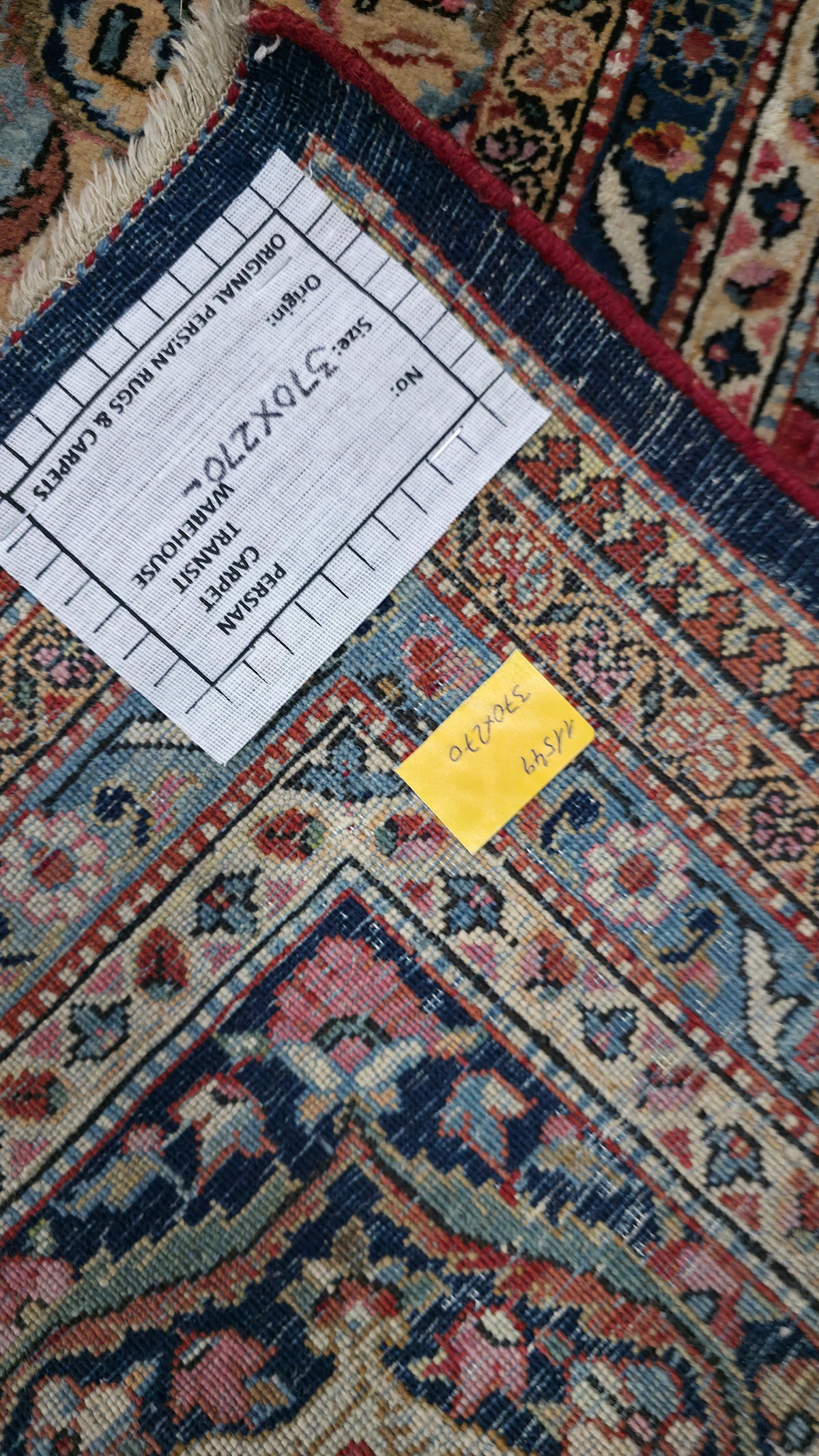 Semi-Antique Persian Qazvin Rug 370x270 cm | Rug# 11549