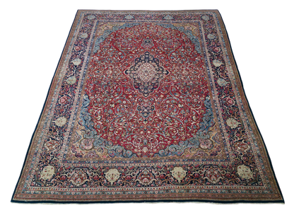 Semi-Antique Persian Qazvin Rug 370x270 cm | Rug# 11549