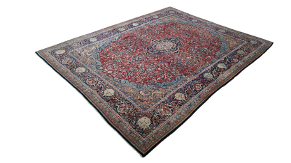 Semi-Antique Persian Qazvin Rug 370x270 cm | Rug# 11549
