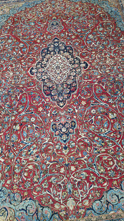 Semi-Antique Persian Qazvin Rug 370x270 cm | Rug# 11549