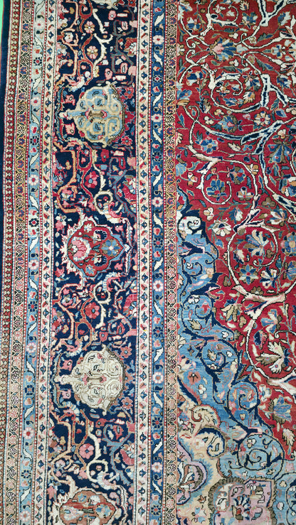 Semi-Antique Persian Qazvin Rug 370x270 cm | Rug# 11549