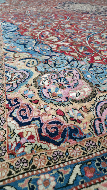 Semi-Antique Persian Qazvin Rug 370x270 cm | Rug# 11549