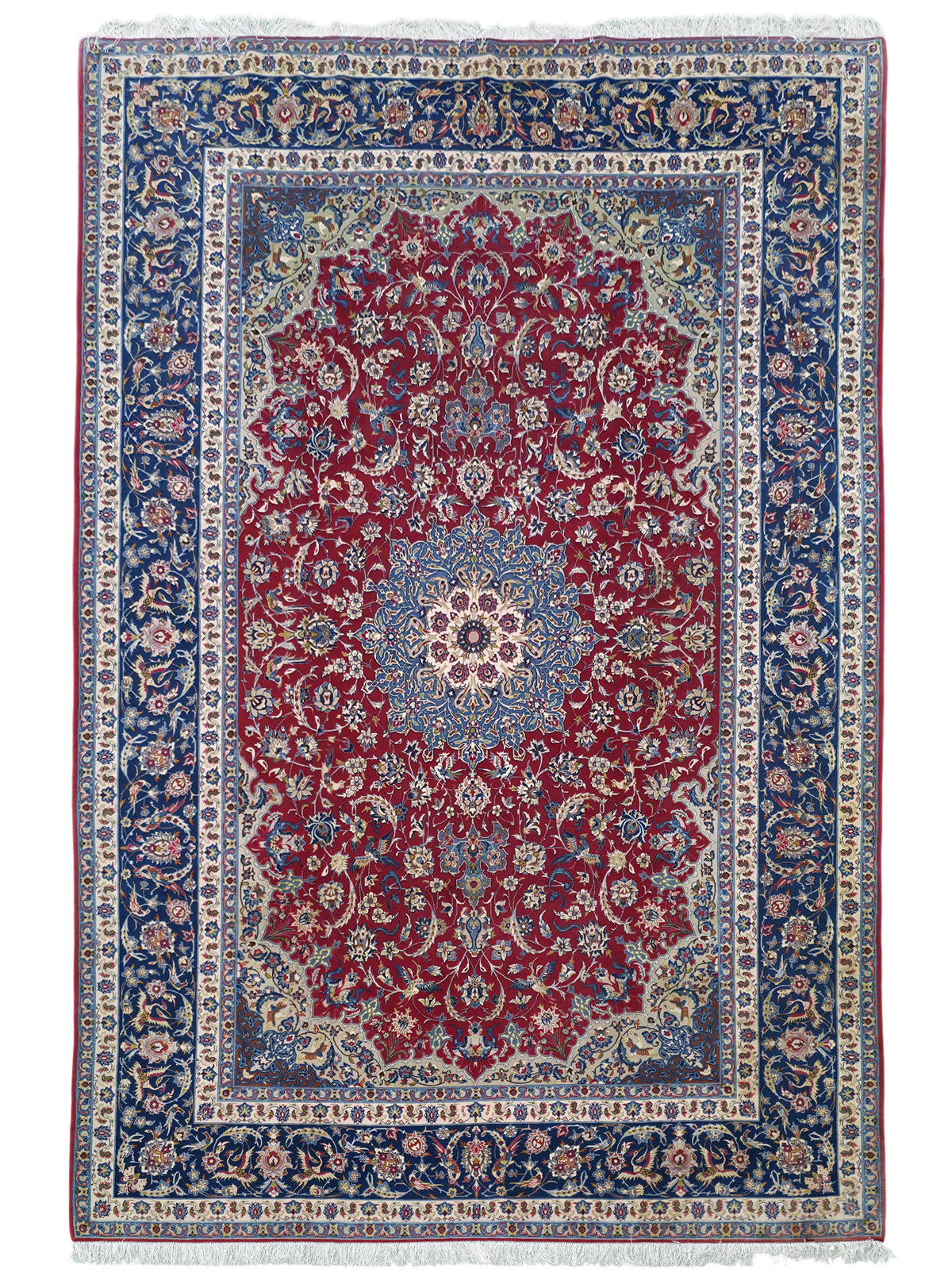 Pre-Loved Vintage Isfehan Rug 320x220 cm | Rug# 11551