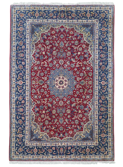 Pre-Loved Vintage Isfehan Rug 320x220 cm | Rug# 11551