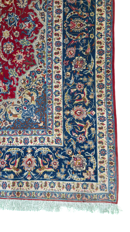 Pre-Loved Vintage Isfehan Rug 320x220 cm | Rug# 11551