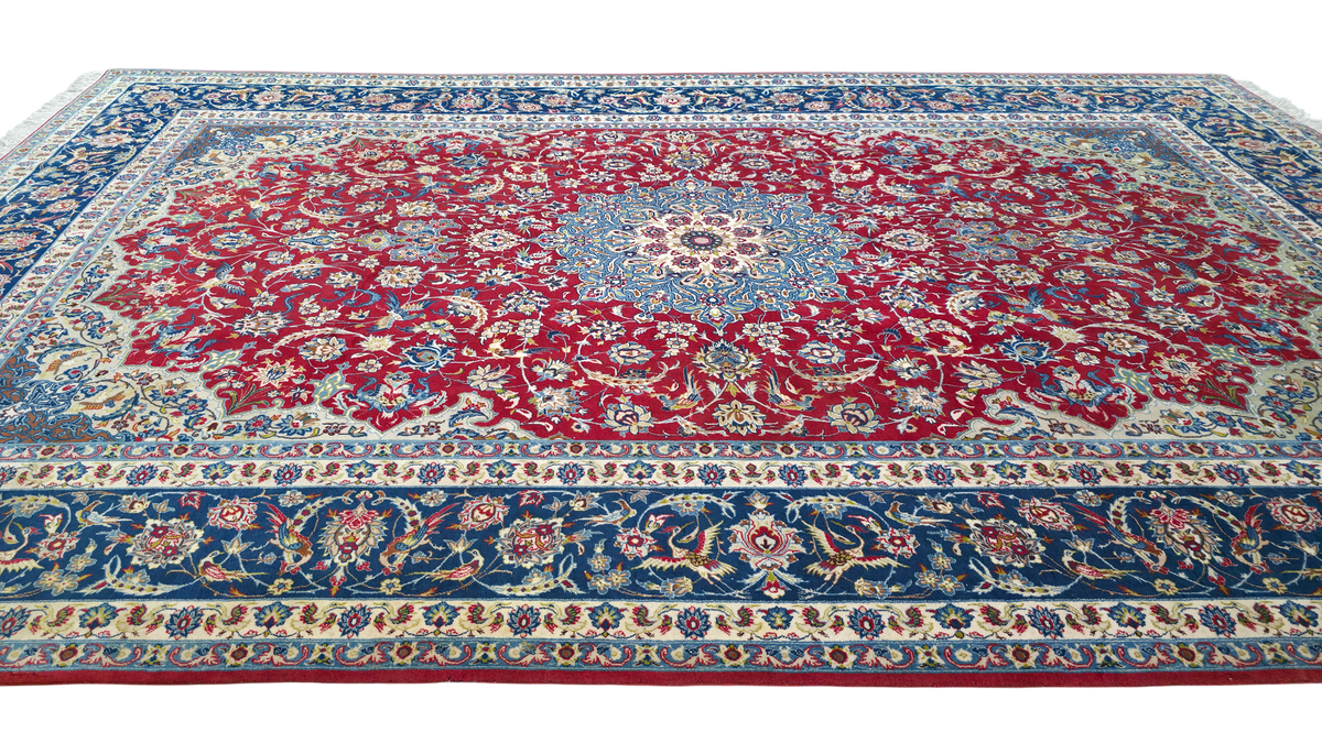 Pre-Loved Vintage Isfehan Rug 320x220 cm | Rug# 11551