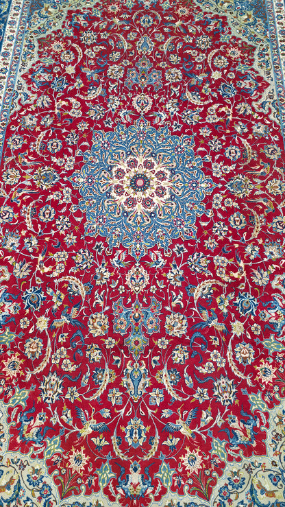 Pre-Loved Vintage Isfehan Rug 320x220 cm | Rug# 11551