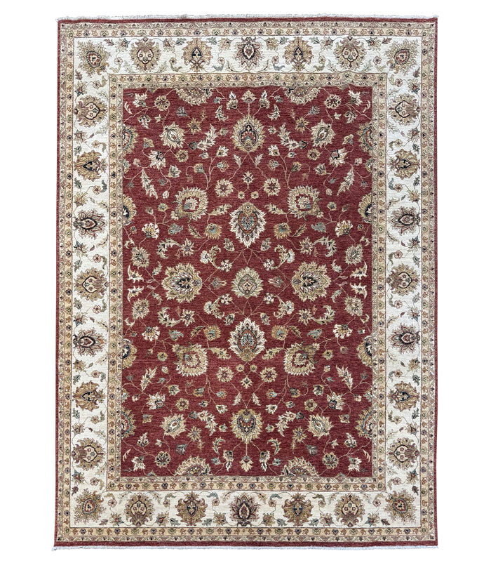 Custom-Made Agra Mughal Ziegler Design Rug 369x270 cm | Rug# 11683