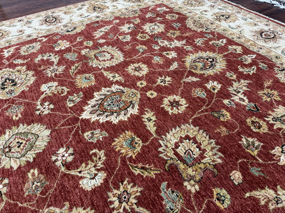 Custom-Made Agra Mughal Ziegler Design Rug 369x270 cm | Rug# 11683