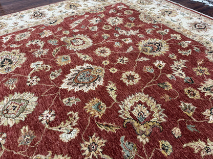 Custom-Made Agra Mughal Ziegler Design Rug 369x270 cm | Rug# 11683