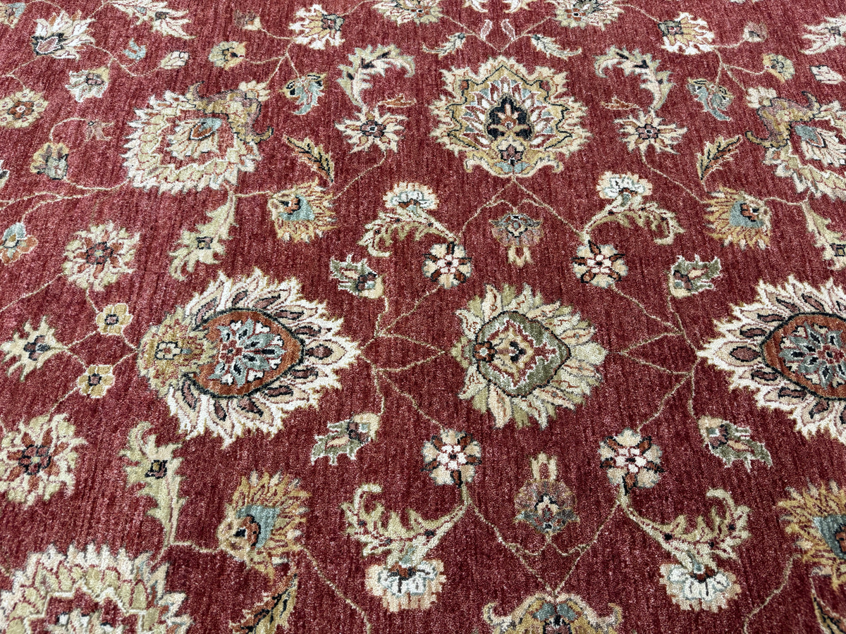 Custom-Made Agra Mughal Ziegler Design Rug 369x270 cm | Rug# 11683