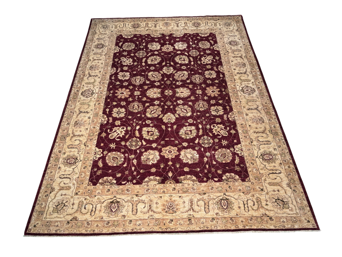 Afghan Turkaman weave, 19 century Sultanabad Ziegler design, 358×266 cm | Rug# 12574