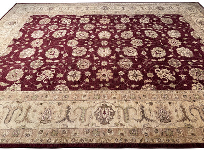 Afghan Turkaman weave, 19 century Sultanabad Ziegler design, 358×266 cm | Rug# 12574