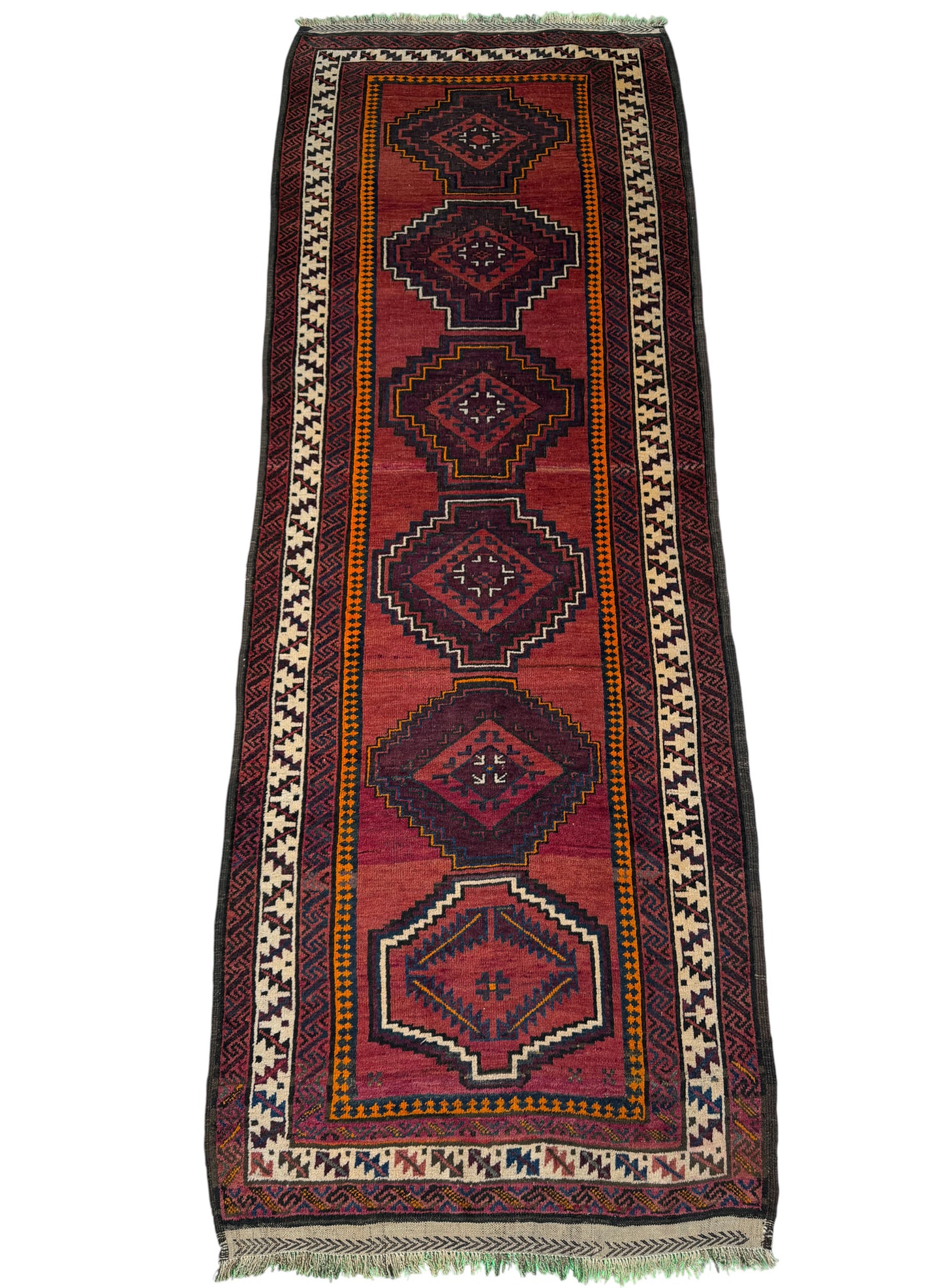 Antique Mushvani Tribal rug from Herat-Afghanistan 296x107cm | Rug# 1360