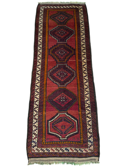 Antique Mushvani Tribal rug from Herat-Afghanistan 296x107cm | Rug# 1360