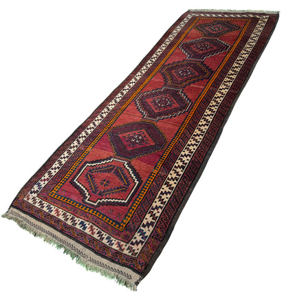 Antique Mushvani Tribal rug from Herat-Afghanistan 296x107cm | Rug# 1360