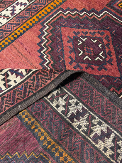 Antique Mushvani Tribal rug from Herat-Afghanistan 296x107cm | Rug# 1360