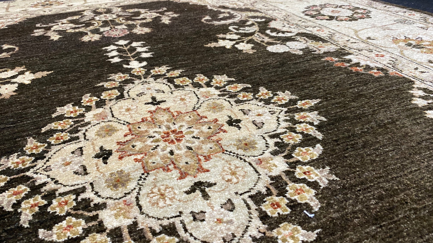 Turkaman weave Afghan 19th century Mogul Ziegler design, 368x271cm | Rug# 13807