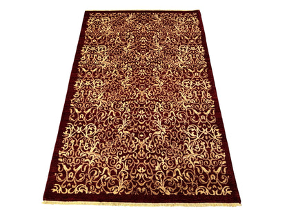 Afghan Turkaman weave, Eslimi flowers,  209×141 cm | Rug# 13825