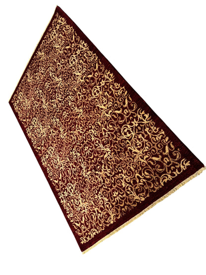 Afghan Turkaman weave, Eslimi flowers,  209×141 cm | Rug# 13825