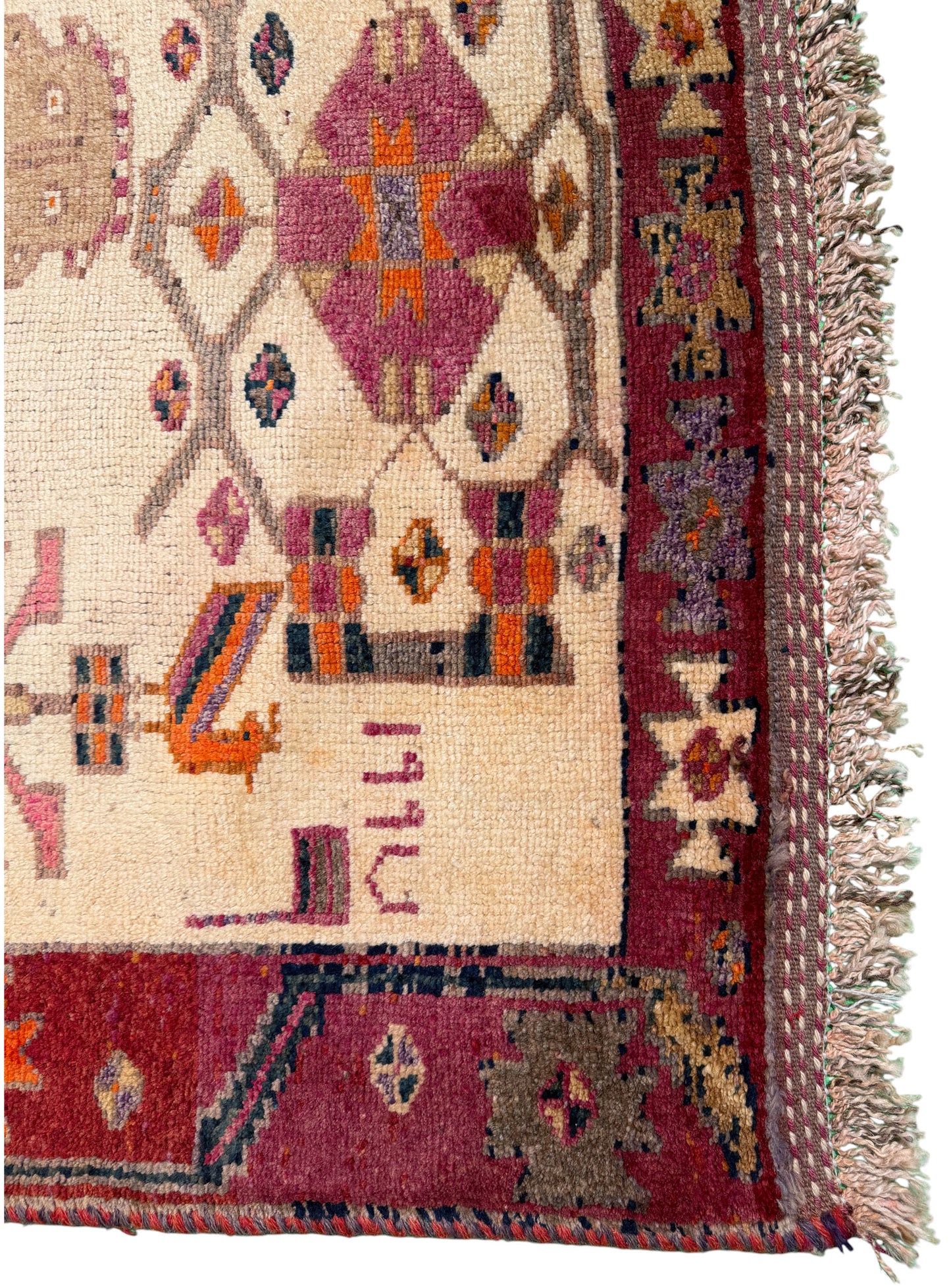 Vintage and Nomadic Luri Pictorial rug 420x154cm | Rug# 1452