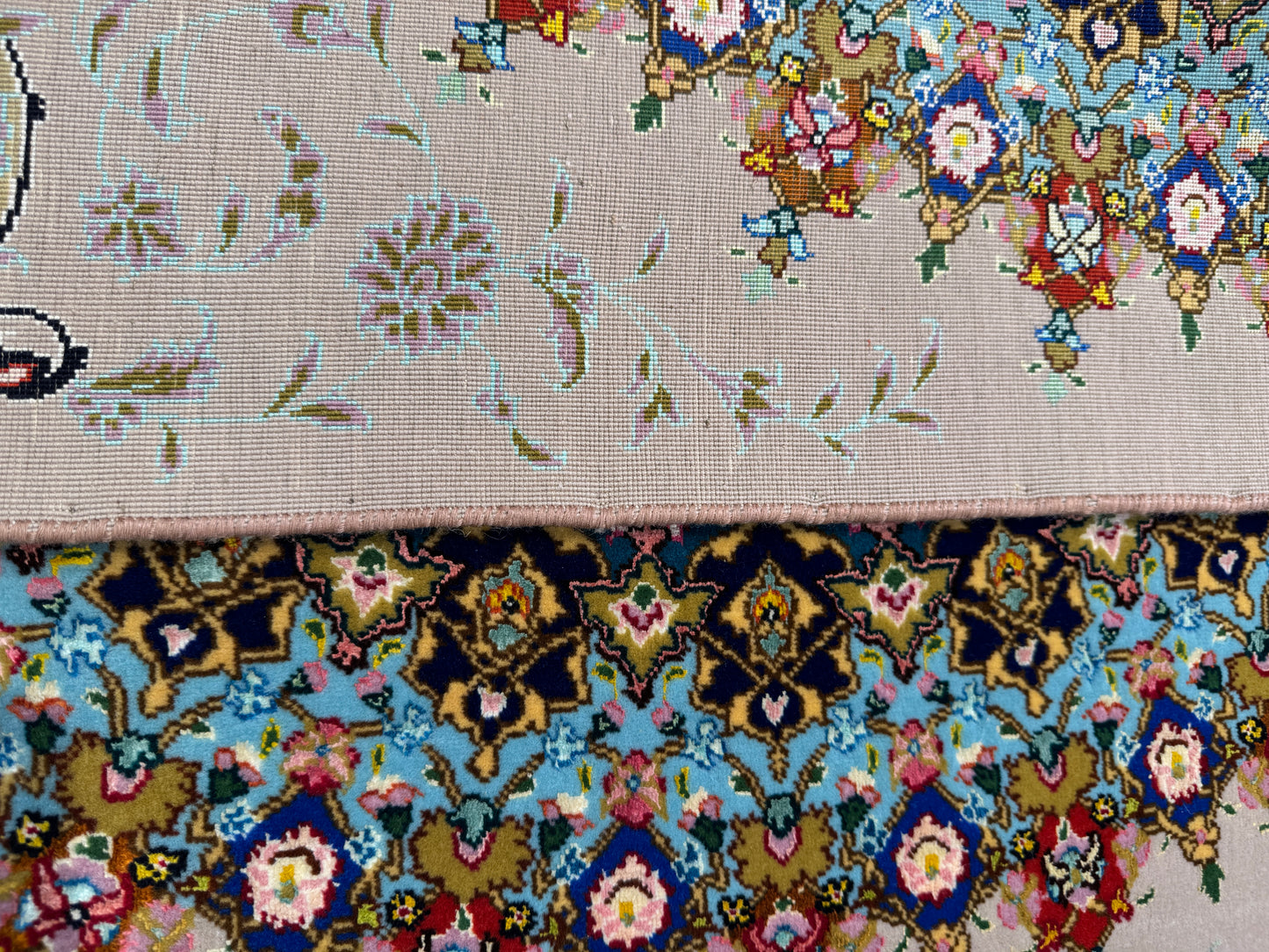 Superfine Tabriz, Pictorial Quran verse 120x120cm | Rug# 1525