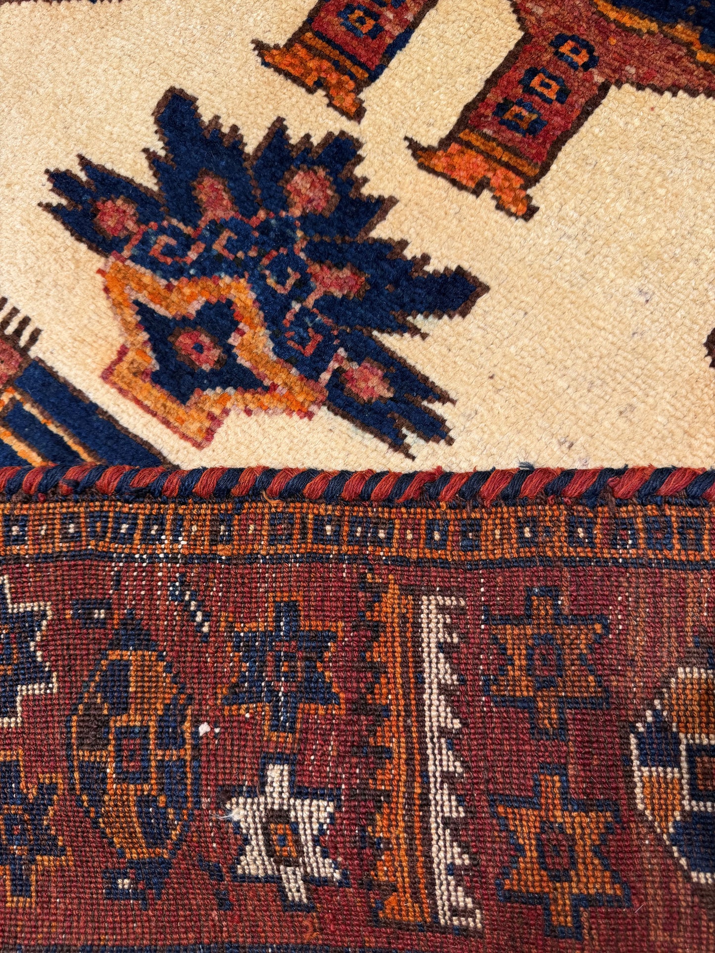 Luri Pictorial Shahnameh Rug, Persia,  362x136cm | Rug# 1552