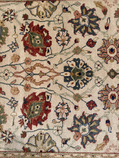 Custom-made Agra-Ziegler, 100% hand spun NZ wool pile 532x121cm | Rug# 16246