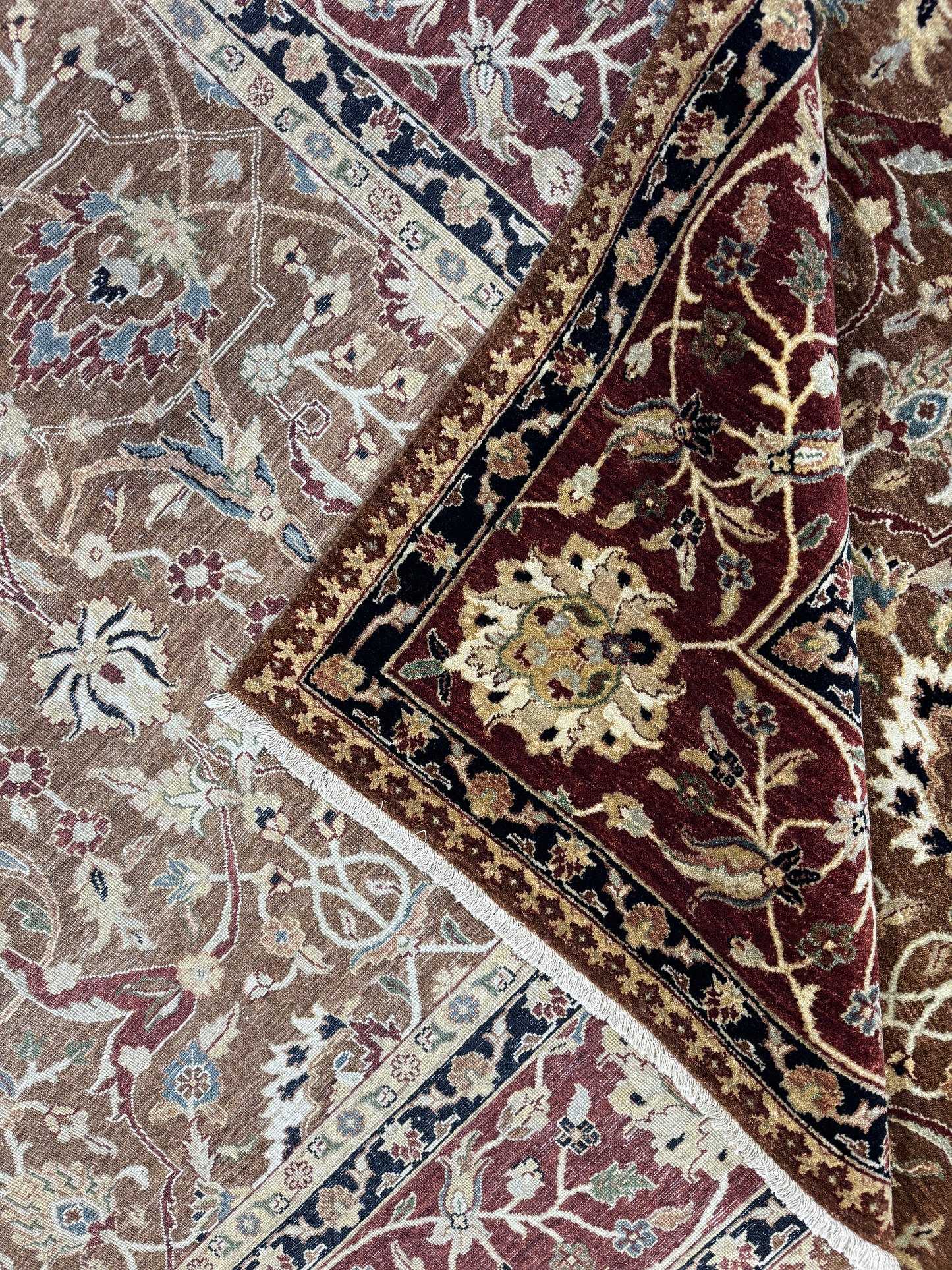 custom made Jaipur carpet, 16th c Safavid  design 360×277 cm | Rug# 16252