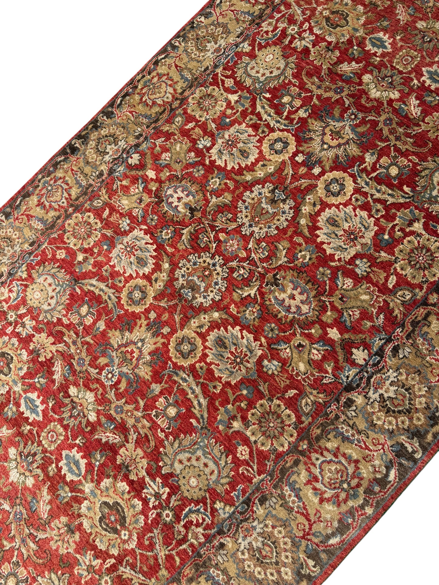 Superfine Jaipur, 19th century Tabriz haji Jalili design, 424x124 cm | Rug# 16328