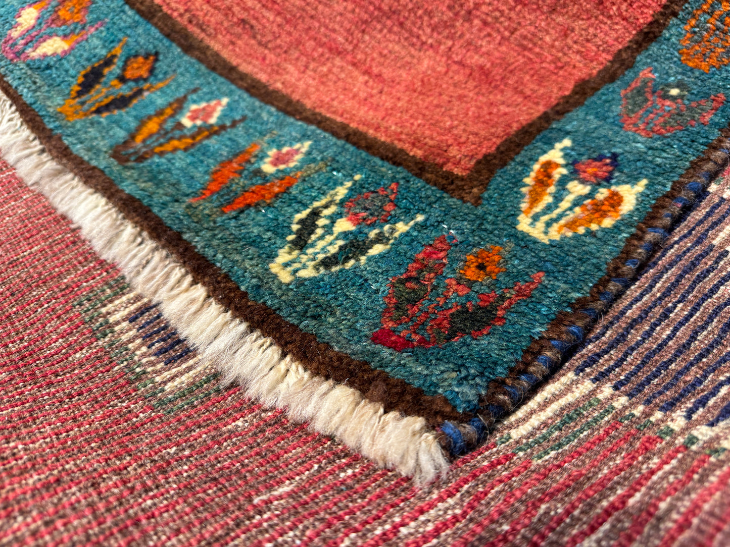 vintage nomadic Gabbeh, Persia 200×134 cm | Rug# 17140