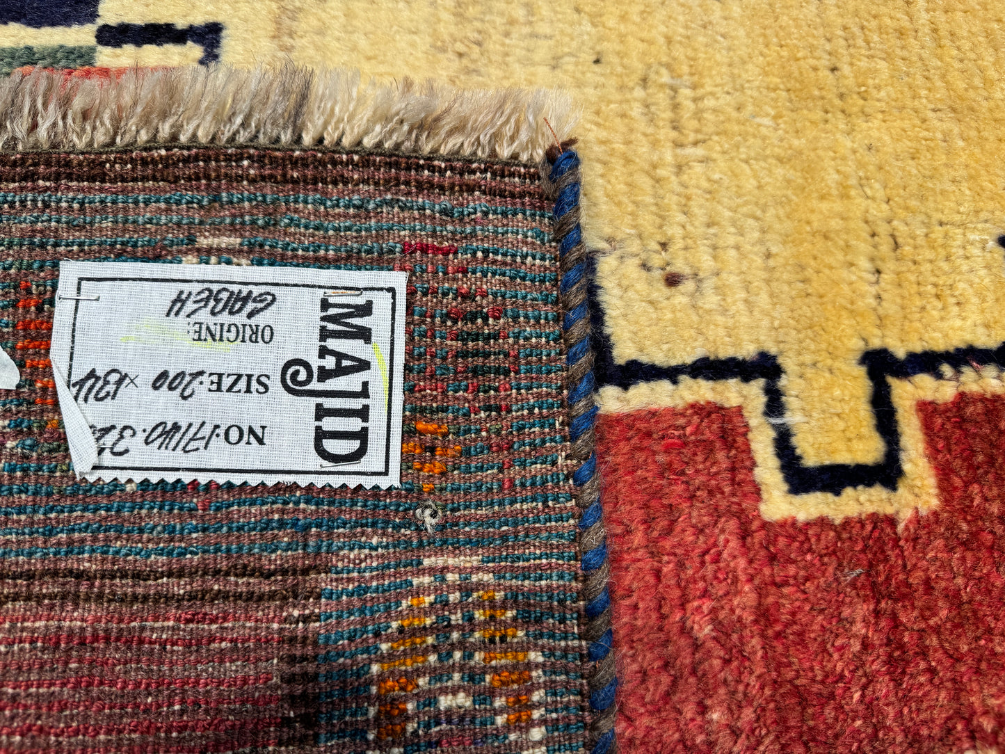 vintage nomadic Gabbeh, Persia 200×134 cm | Rug# 17140