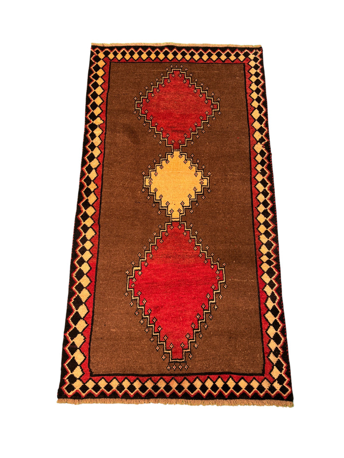 Nomadic vintage Gabbeh, Persia 185×101 cm | Rug# 17141