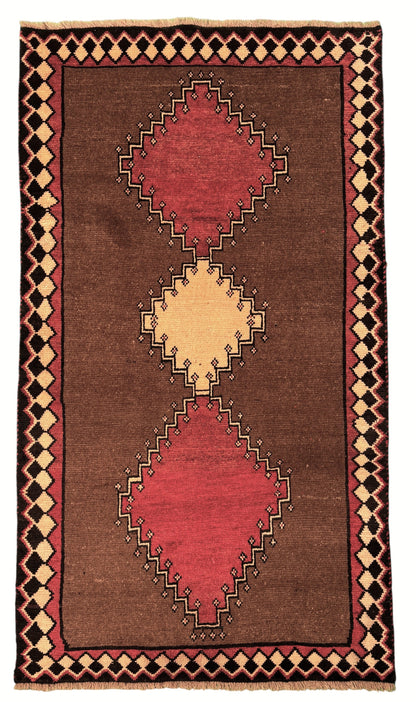 Nomadic vintage Gabbeh, Persia 185×101 cm | Rug# 17141
